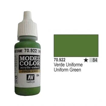 Vallejo Model Color - 084 Uniform grün (Uniform green), 17 ml (70.922)