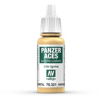 Vallejo Panzer Aces: 70321 Bristish Tank Crew Highl., 17ml