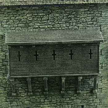 Green-Line: GL-GEB-003a Medieval wooden fortified gang 1:72