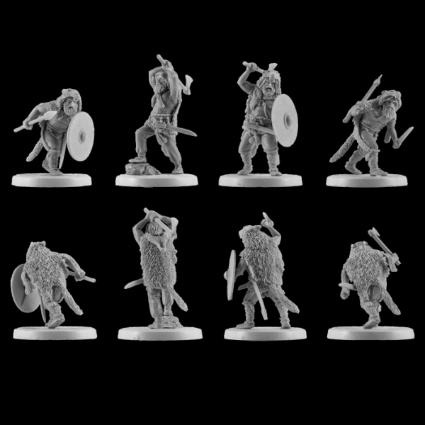 V & V Miniatures: SKU - R28.38 Ulfhednars