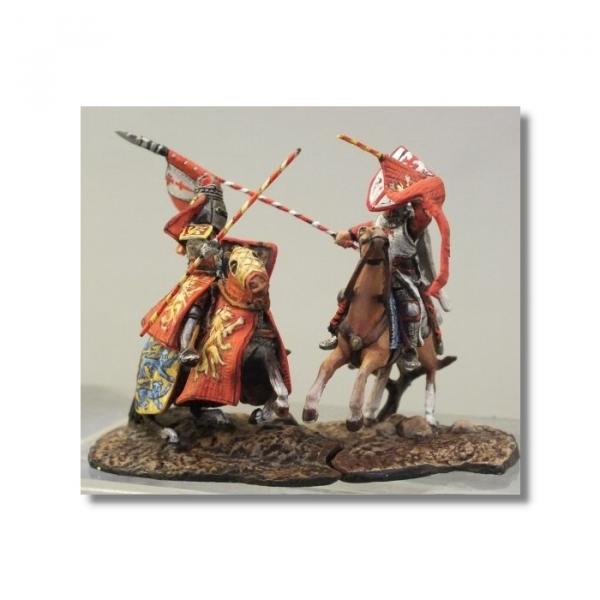 Valdemar-Miniatures: VM076 "Danish Knight vs. Livonian Knight" 1:72