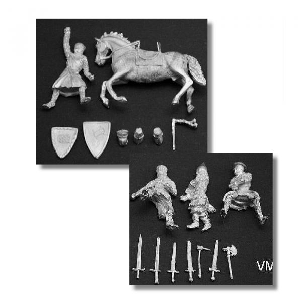 Valdemar-Miniatures: VM033 Medieval Battle Set, Victory 1:72