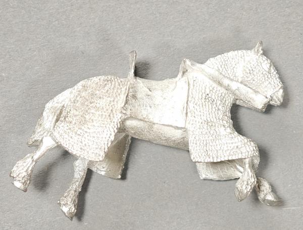 Running horse with armour