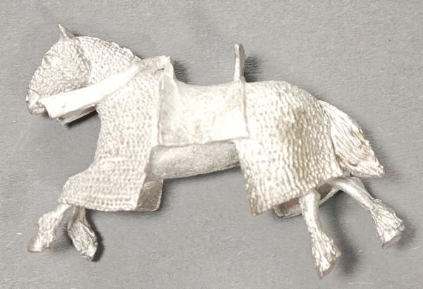 Running horse with armour