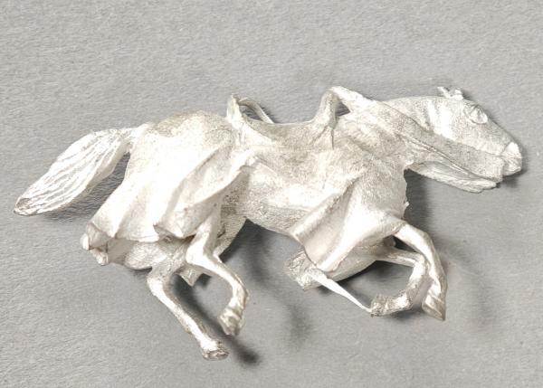 Running horse with cape