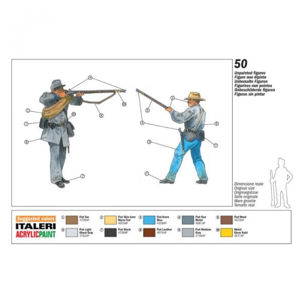 Italeri: 6178 Confederate Infantry ACW 1:72