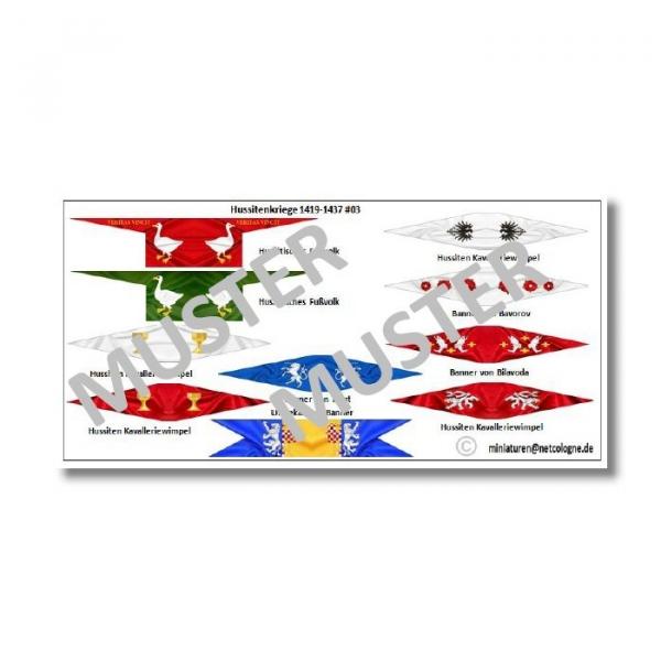 1:72 Flags / Banner Medieval 13. Century Hussites # 3 TSF-138