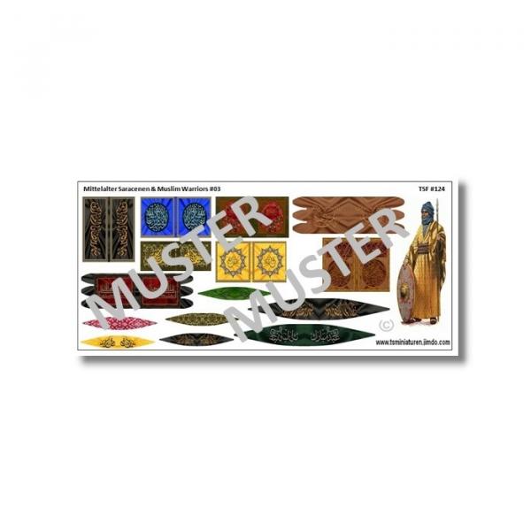 1:72 Flags / Banner Mittelalter  Muslim & Saracenes # 03 TSF-124