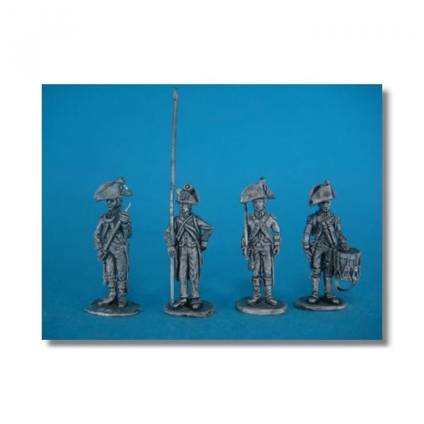 Schilling Zinnfiguren: SF-F-Li Zk 07 Füsiliere Zentrumskompagnien, Kommando-Set I