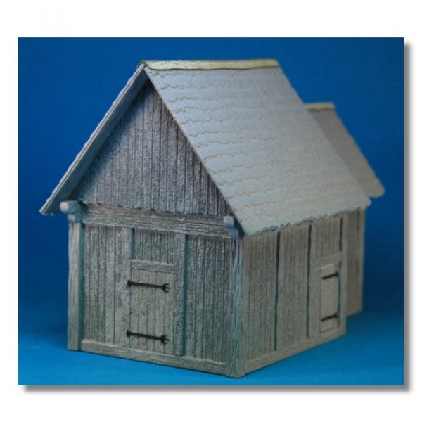 Green-Line: GL-QK-010 Medieval wooden Chapel, 1:72