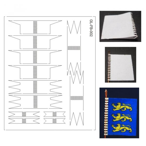 Green-Line: 1:72 Flags / Banners Medieval blanks II