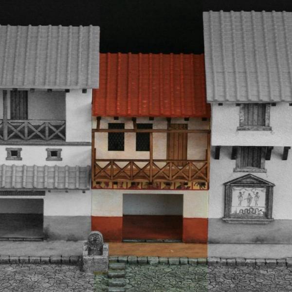 Green-Line: Römisches Geschäftshaus Nr. I, Maßstab 1:72