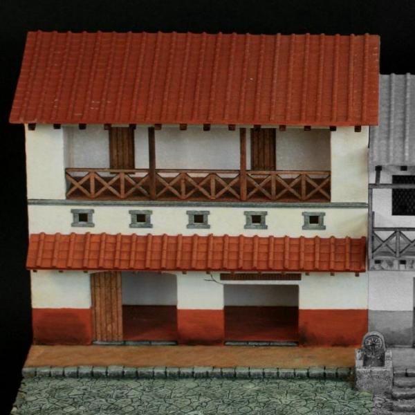 Green-Line: Römisches Geschäftshaus Nr. II, Maßstab 1:72
