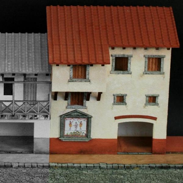 Green-Line: Römisches Geschäftshaus Nr. III, Maßstab 1:72