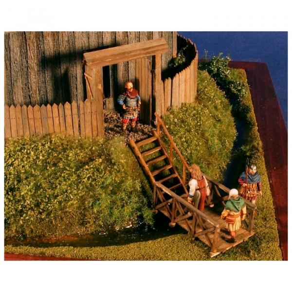 Green-Line: GL-QK-004 Medieval  wooden Motte, 1:72