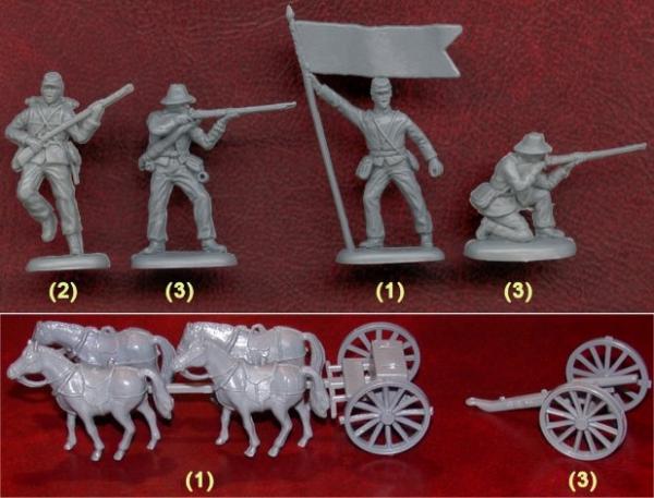 Imex 502 American Civil War: Konföderierten-Artillerie 1:72