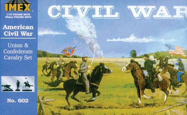 Imex 602 American Civil War: Set Unions- und Konförd.-Kavallerie 1:72