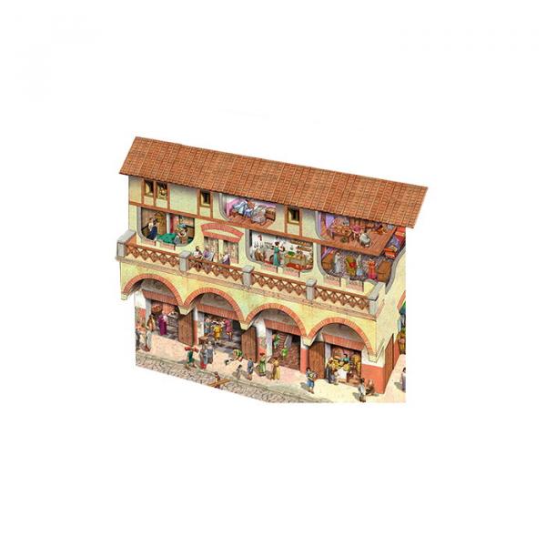 Green-Line: Römisches Geschäftshaus mit Insula Nr. V, Maßstab 1:72