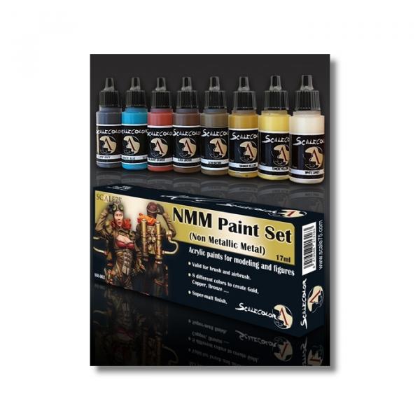 SCALE 75 - Scale Color SSE-002 NMM Paint Set (Non Metallic Metal) Gold