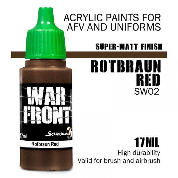 Scale75: SW-02 ROTBRAUN RED, Acrylfarbe 17ml