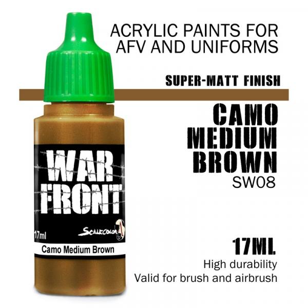 Scale75: SW-08 SS CAMO MEDIUM BROWN, Acrylic paint 17ml