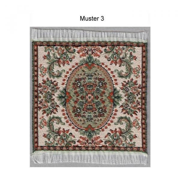 Green-Line: Tep-Mu-3 Miniature Rug 6.5cmx8cm #214