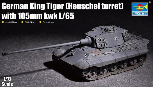Trumpeter: German King Tiger (Henschel turret) with 105mm kwk L/65 07160