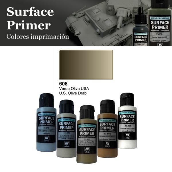 Vallejo Surface Primer Olive Drab VA 73608 (60ml)