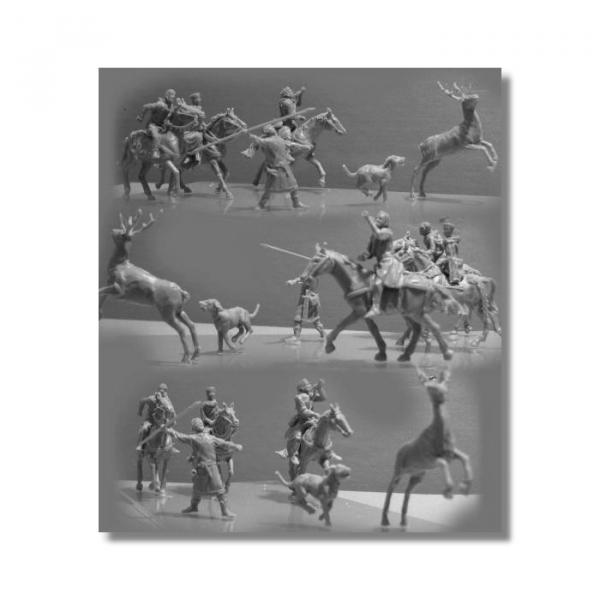 Valdemar-Miniatures: VA111 "Hunting scene" 1:72