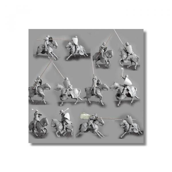 Valdemar-Miniatures: VA116 "Teutonic Knights charging" 1:72