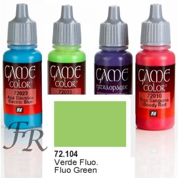 Vallejo Game Color: Fluo Green 17ml (72.104)