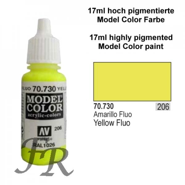 Vallejo Model Color - Yellow Fluo, 17 ml (70.730)