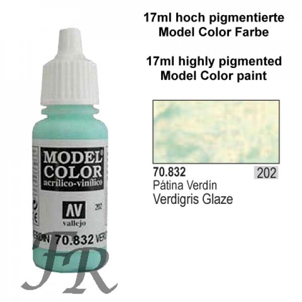 Vallejo Model Color - 202 Verdigris Glaze, 17 ml (70.832)