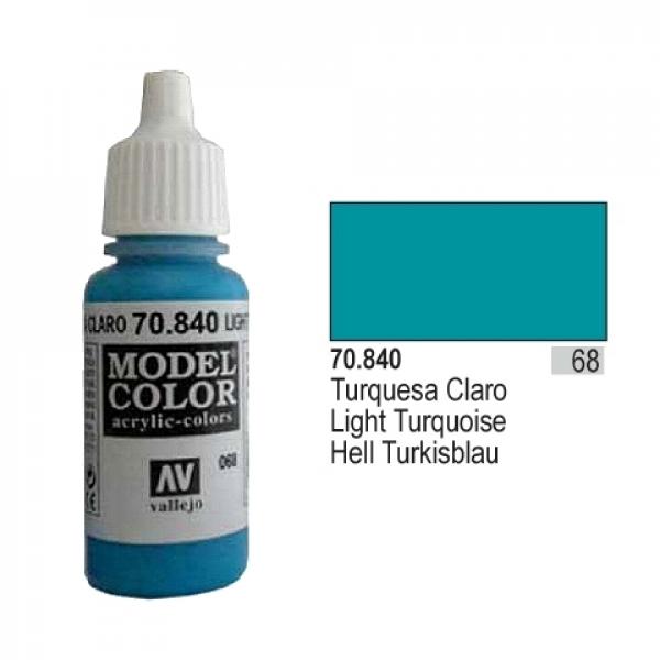 Vallejo Model Color - 068 Helles Tuerkisblau (Light Turquoise), 17 ml (70.840)