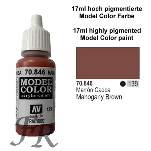 Vallejo Model Color - 139 Mahogany Brown, 17 ml (70.846)