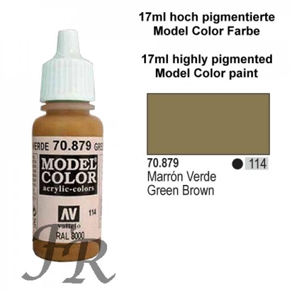 Vallejo Model Color - 114 Green Brown, 17 ml (70.879)