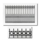 Green-Line: GL-054-010 "Wrought iron fence" for 54mm figures