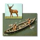 Nikolai Exclusive Modeling: NIK-IND 03 "Waldindianer - Jäger mit Kanu & Hirsch"