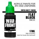 Scale75: SW-15 FLAT BLACK, Acrylfarbe 17ml